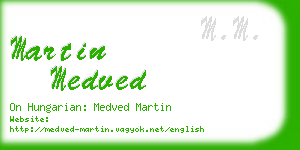 martin medved business card